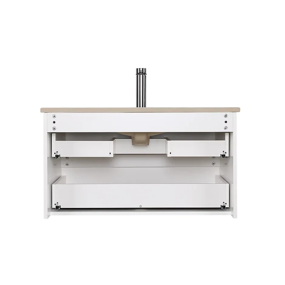 Mob-In Meuble simple vasque 80cm + vasque SORRENTO* Meuble Vasque