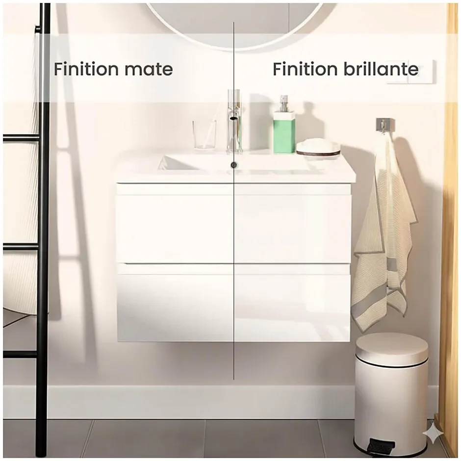 Mob-In Meuble simple vasque 60cm SORRENTO + vasque* Meuble Vasque