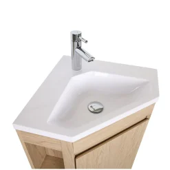 Mob-In Meuble simple vasque d'angle SORRENTO 45cm