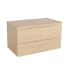 Mob-In Meuble simple vasque SORRENTO décor chêne 80 cm