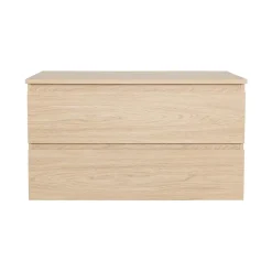 Mob-In Meuble simple vasque SORRENTO décor chêne 80 cm