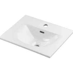 [En.Casa] Meuble sous lavabo avec vasque 50 x 57 x 39 cm chêne NEWPORT