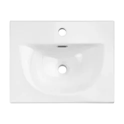 [En.Casa] Meuble sous lavabo avec vasque 50 x 57 x 39 cm chêne NEWPORT