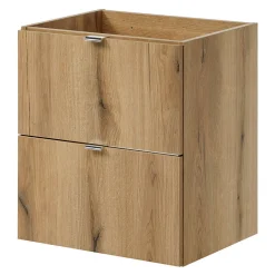 [En.Casa] Meuble sous lavabo avec vasque 50 x 57 x 39 cm chêne NEWPORT