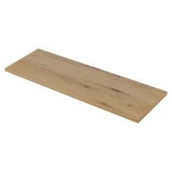 [En.Casa] Meuble sous lavabo double avec 1 porte et 4 tiroirs NEWPORT 140 x 60 x 40 cm effet chêne en.casa* Meuble Sous Lavabo