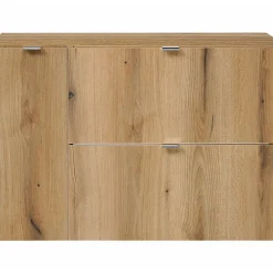 [En.Casa] Meuble sous lavabo NEWPORT 80 x 60 x 40 cm effet chêne en.casa* Meuble Sous Lavabo