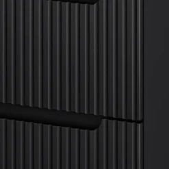 [En.Casa] Meuble sous lavabo Newport 61 x 60 x 40 cm noir effet chêne en.casa* Meuble Sous Lavabo