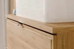 Furnidea Meuble sous lavabo suspendu TERRA CREMONA chêne cremona 60 cm