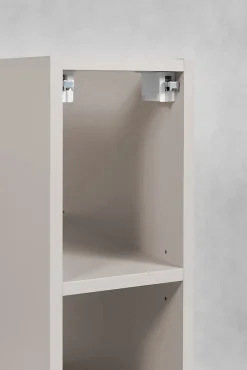 Furnidea Meuble sous vasque à 2 portes FLOW CACHEMIRE 120 cm avec 2 x l'étagères - extensions et plan* Meuble Vasque