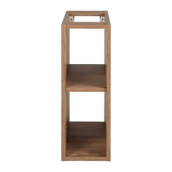 Furnidea Meuble sous vasque à 2 portes FLOW CHÊNE 120 cm avec 2 x l'étagères - extensions et plan