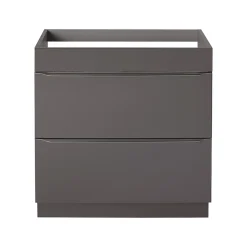 GoodHome Meuble sous vasque à poser gris taupe l.80 x H.82 x P.45 cm, Imandra* Meuble Buanderie