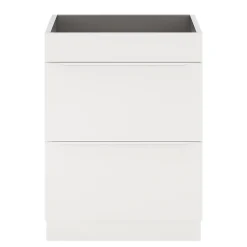 GoodHome Meuble sous vasque à poser blanc mat l.60 x H.82 x P.45 cm, Imandra* Meuble Buanderie