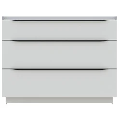 Meuble sous vasque à poser blanc mat l.120 x H.88 x P.50 cm, Pamili