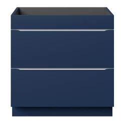 GoodHome Meuble sous vasque à poser bleu nuit mat l.80 x H.82 x P.45 cm, Imandra* Meuble Buanderie|Meuble De Salle De Bains Faible Profondeur