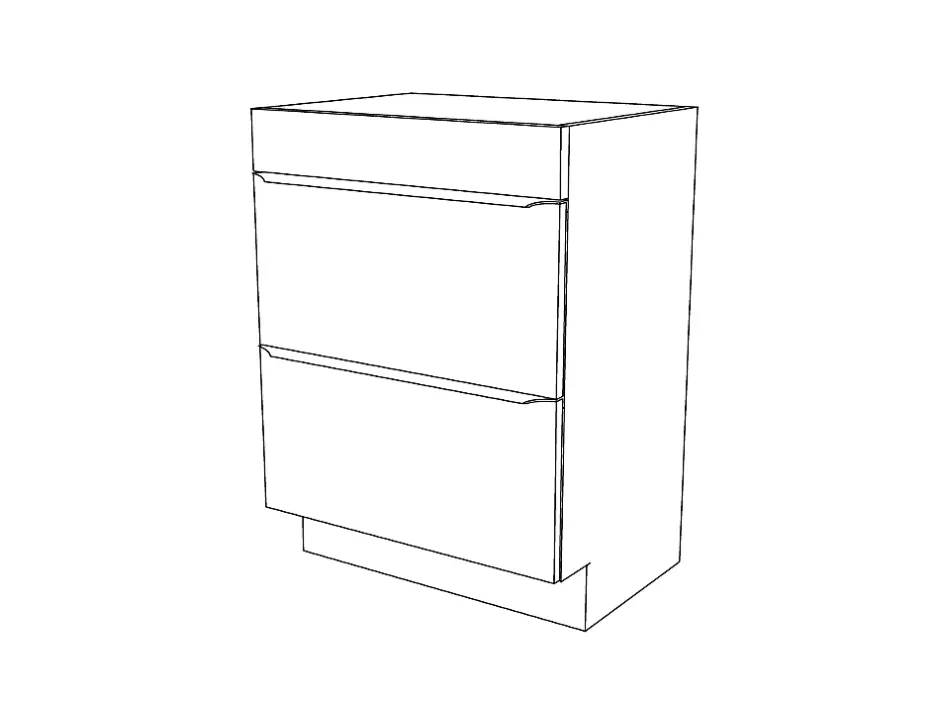 GoodHome Meuble sous vasque à poser blanc brillant l.60 x H.82 x P.45 cm, Imandra* Meuble Buanderie|Meuble Sous-Vasque