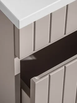 Furnidea Meuble sous vasque à suspendre ICONIC CASHEMIRE 100 cm* Meuble Sous Lavabo