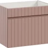 Furnidea Meuble sous vasque à suspendre ICONIC rose 60 cm* Meuble Sous Lavabo