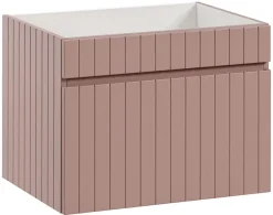 Furnidea Meuble sous vasque à suspendre ICONIC rose 60 cm* Meuble Sous Lavabo