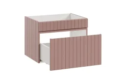 Furnidea Meuble sous vasque à suspendre ICONIC rose 60 cm* Meuble Sous Lavabo