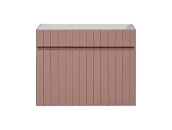 Furnidea Meuble sous vasque à suspendre ICONIC rose 60 cm* Meuble Sous Lavabo