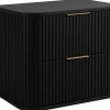 Furnidea Meuble sous vasque à suspendre GLAMOUR NOIR 60 cm* Meuble Vasque