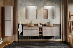 Furnidea Meuble sous vasque à suspendre ICONIC CASHEMIRE 60 cm
