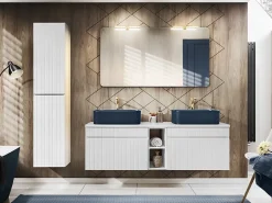 Furnidea Meuble sous vasque à suspendre ICONIC blanc 60 cm