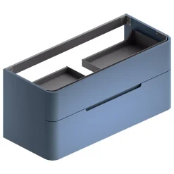 Meuble sous vasque à suspendre Alba bleu mat L. 119 x H. 55 x P. 50,5 cm* Meuble Buanderie|Meuble Sous-Vasque
