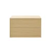 GoodHome Meuble sous vasque à suspendre Avela placage chêne 100 cm + plan de toilette Avela* Meuble Buanderie