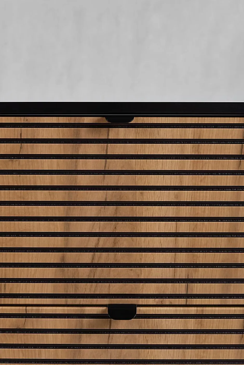 Furnidea Meuble sous vasque à suspendre AURA LOFT 120 cm noir et chêne* Meuble Sous-Vasque