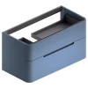 Meuble sous vasque à suspendre Alba bleu mat L. version gauche 104 x H. 55 x P. 50,5 cm* Meuble Sous-Vasque|Meuble Buanderie