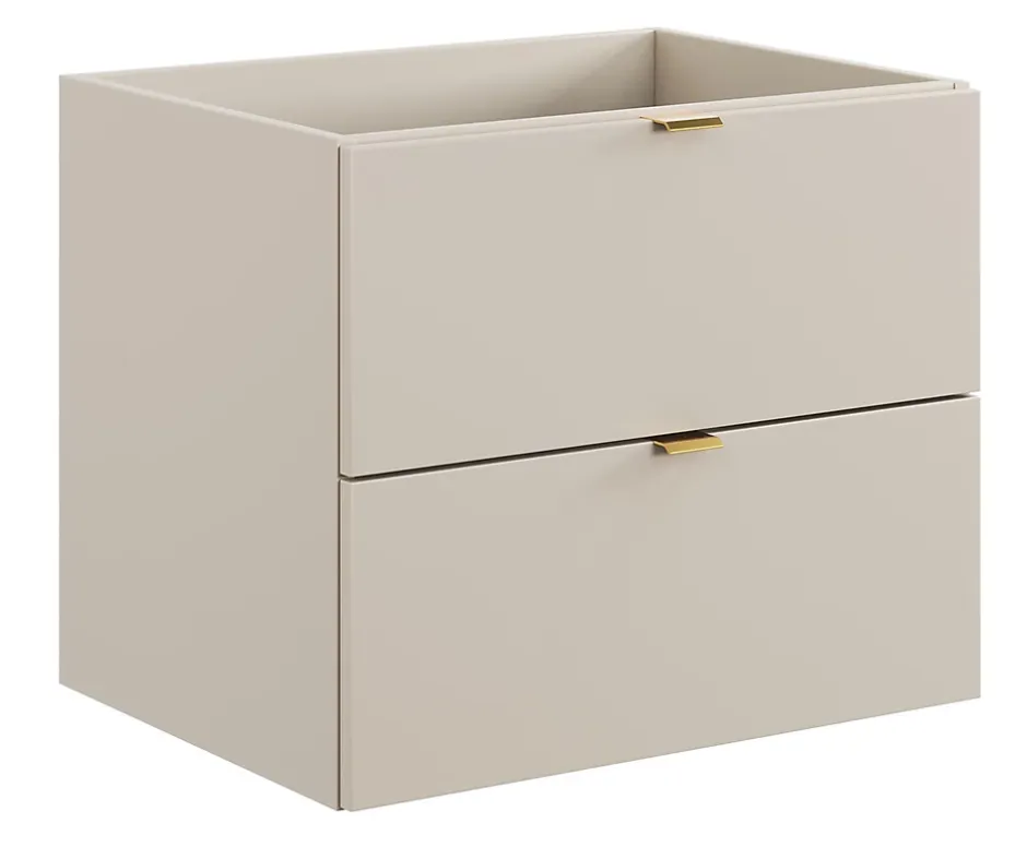 Furnidea Meuble sous vasque à suspendre DALIA CACHEMIRE 60 cm* Meuble Sous Lavabo