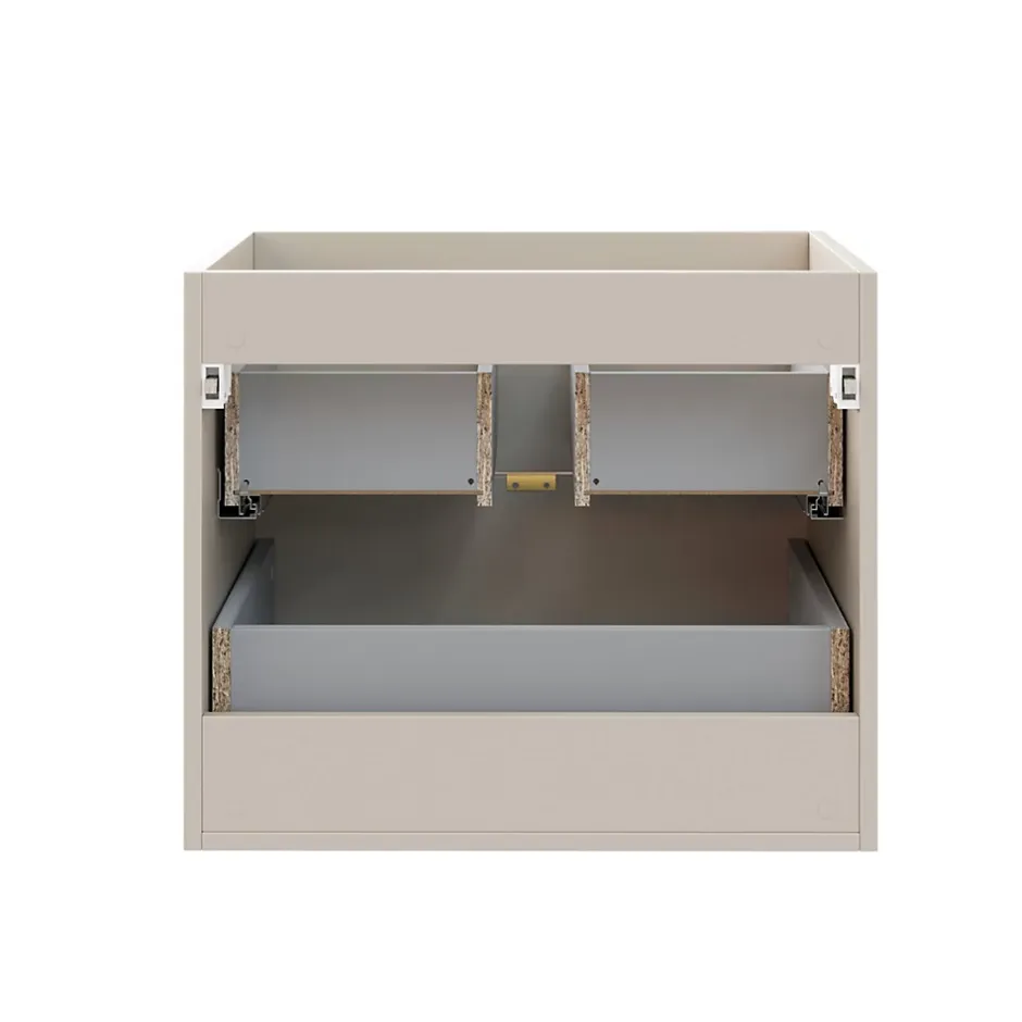 Furnidea Meuble sous vasque à suspendre DALIA CACHEMIRE 60 cm* Meuble Sous Lavabo