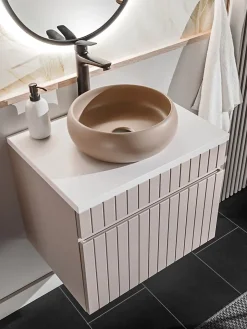 Furnidea Meuble sous vasque à suspendre ICONIC CASHEMIRE 80 cm