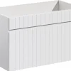 Furnidea Meuble sous vasque à suspendre ICONIC blanc 80 cm* Meuble Sous Lavabo