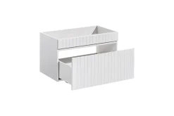 Furnidea Meuble sous vasque à suspendre ICONIC blanc 80 cm* Meuble Sous Lavabo