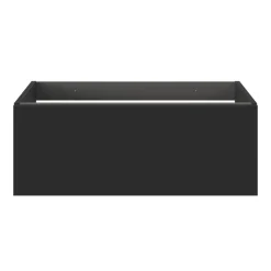 GoodHome Meuble sous vasque 1 tiroir sans poignée l.80 x H.30 x P.45 cm noir mat Kentia* Meuble Sous-Vasque