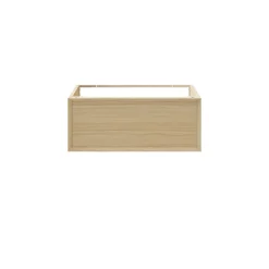 GoodHome Meuble sous vasque 1 tiroir à suspendre Avela placage chêne 80 cm* Meuble Buanderie