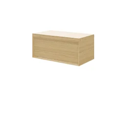 GoodHome Meuble sous vasque 1 tiroir Avela 80 cm à suspendre + plan de toilette 80 cm* Meuble Buanderie|Meuble Vasque