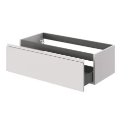 GoodHome Meuble sous vasque 1 tiroir avec poignée intégrée l.100 x H.30 x P.45 cm beige cashemire Kentia