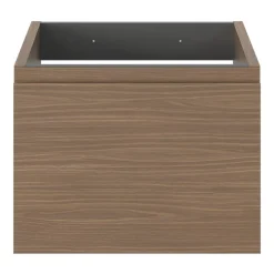 GoodHome Meuble sous vasque 1 tiroir avec poignée intégrée l.40 x H.30 x P.45 cm effet noyer Kentia