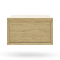 GoodHome Meuble sous vasque 1 tiroir Avela 60 cm à suspendre + plan de toilette 60 cm* Meuble Buanderie