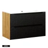 Otitec Meuble sous vasque de 90 cm - avec vasque à encastrer - 2 tiroirs - SETTA