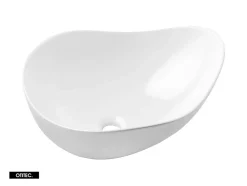 Otitec Meuble sous vasque de 70 cm - avec plan - avec vasque à poser - 2 tiroirs - SEA BLACK* Meuble Sous Lavabo
