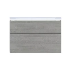 Cooke & Lewis Meuble sous vasque effet chêne clair l.90 x H.57 x P.50 cm 2 tiroirs, Calao