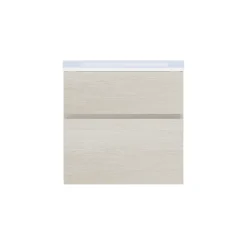 Cooke & Lewis Meuble sous vasque effet chêne l.60 cm 2 tiroirs, Calao