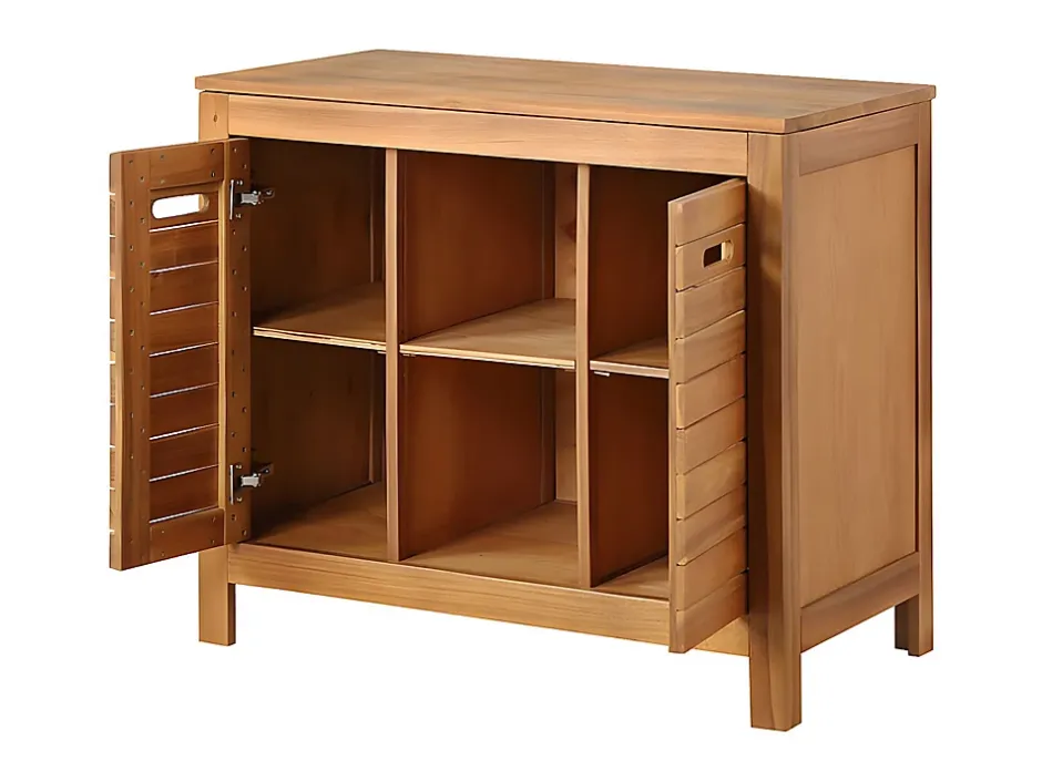 Vente-unique Meuble sous vasque en bois d'acacia - 90 cm - PULUKAN* Meuble Sous-Vasque