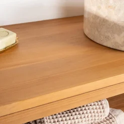 Wanda Collection Meuble sous vasque en teck Mya 130 cm* Meuble Sous-Vasque