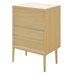 GoodHome Meuble sous vasque Avela placage chêne 60 cm + plan de toilette Avela 80 cm + niche 20 cm + pieds