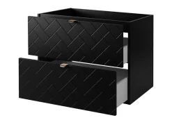 Furnidea Meuble sous vasque MADIS NOIR 60 cm G